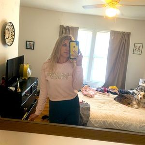 “Champagne Please” Cropped Sweatshirt